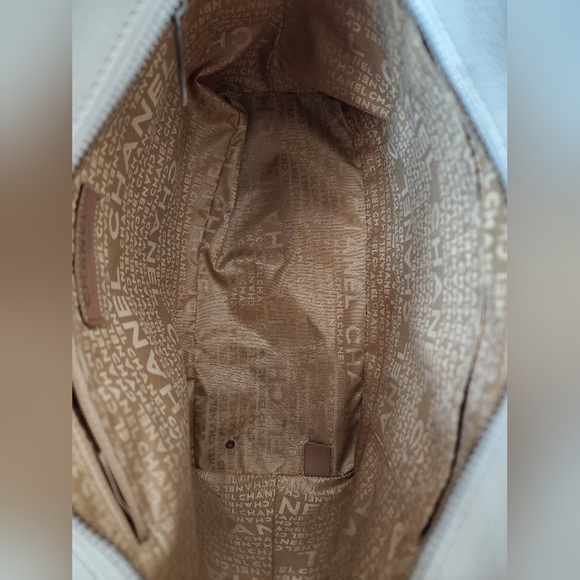 Auth Chanel CC Caviar Quilted Tassel Canvas Totes Bag - Picture 6 of 11